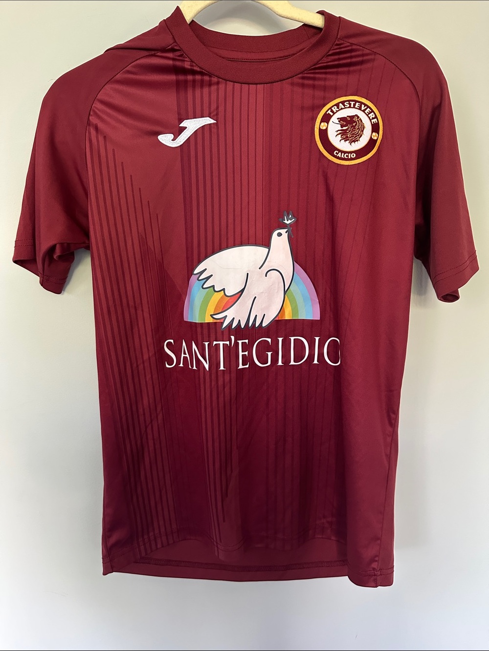 Adult small Maroon Sant'Egidio Football Jersey -